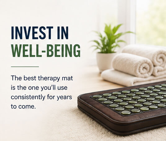 "Invest in well-being. The best therapy mat is the one you will use for years to come"