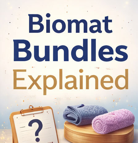 Choosing the right Biomat bundle checklist highlighting key factors like size, portability, and overall value