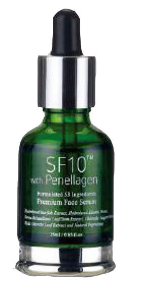 Single bottle of SF10 with Penellagen Premium Facial Serum